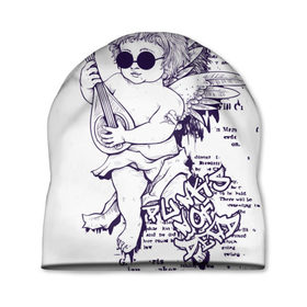 Шапка 3D с принтом Нежный ангел в Тюмени, 100% полиэстер | универсальный размер, печать по всей поверхности изделия | ангел | граффити | музыка | новинки | популярное | хиппи