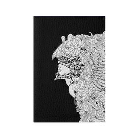 Обложка для паспорта матовая кожа с принтом Ангел мира в Тюмени, натуральная матовая кожа | размер 19,3 х 13,7 см; прозрачные пластиковые крепления | ангел | белое | девушка | киборг | крылья | новинки | текстуры | цветы | черное