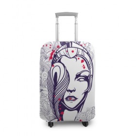 Чехол для чемодана 3D с принтом Богиня в Тюмени, 86% полиэфир, 14% спандекс | двустороннее нанесение принта, прорези для ручек и колес | вода | воздух | магия | огонь | племя | популярное | путешествия | рисунок | сказка | фентези