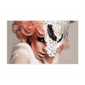 Бумага для упаковки 3D с принтом Lady Gaga в Тюмени, пластик и полированная сталь | круглая форма, металлическое крепление в виде кольца | Тематика изображения на принте: lady gaga | звезда | знаменитость | леди гага | музыка | певица