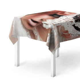 Скатерть 3D с принтом Lady Gaga в Тюмени, 100% полиэстер (ткань не мнется и не растягивается) | Размер: 150*150 см | Тематика изображения на принте: lady gaga | звезда | знаменитость | леди гага | музыка | певица