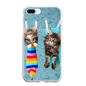 Чехол для iPhone 7Plus/8 Plus матовый с принтом Мейн-кун 1 в Тюмени, Силикон | Область печати: задняя сторона чехла, без боковых панелей | кот | котенок | котик | котэ | кошка | мейн кун | мейнкун | мэйн кун | мэйнкун