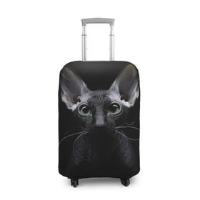 Чехол для чемодана 3D с принтом Сфинкс 2 в Тюмени, 86% полиэфир, 14% спандекс | двустороннее нанесение принта, прорези для ручек и колес | Тематика изображения на принте: кот | котенок | котик | котэ | кошка | сфинкс