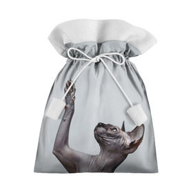 Подарочный 3D мешок с принтом Сфинкс 3 в Тюмени, 100% полиэстер | Размер: 29*39 см | Тематика изображения на принте: кот | котенок | котик | котэ | кошка | сфинкс