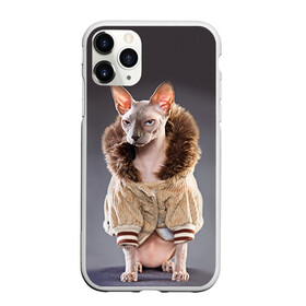 Чехол для iPhone 11 Pro матовый с принтом Сфинкс 4 в Тюмени, Силикон |  | кот | котенок | котик | котэ | кошка | сфинкс