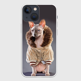 Чехол для iPhone 13 mini с принтом Сфинкс 4 в Тюмени,  |  | Тематика изображения на принте: кот | котенок | котик | котэ | кошка | сфинкс