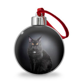 Ёлочный шар с принтом Мейн-кун 3 в Тюмени, Пластик | Диаметр: 77 мм | кот | котенок | котик | котэ | кошка | мейн кун | мейнкун | мэйн кун | мэйнкун