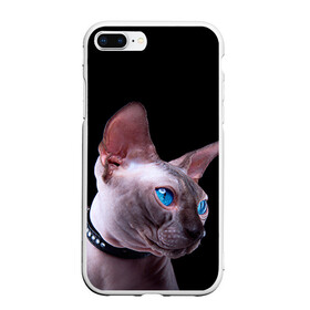 Чехол для iPhone 7Plus/8 Plus матовый с принтом Сфинкс 6 в Тюмени, Силикон | Область печати: задняя сторона чехла, без боковых панелей | Тематика изображения на принте: кот | котенок | котик | котэ | кошка | сфинкс