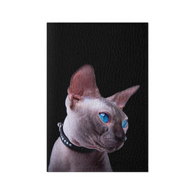 Обложка для паспорта матовая кожа с принтом Сфинкс 6 в Тюмени, натуральная матовая кожа | размер 19,3 х 13,7 см; прозрачные пластиковые крепления | Тематика изображения на принте: кот | котенок | котик | котэ | кошка | сфинкс