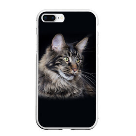Чехол для iPhone 7Plus/8 Plus матовый с принтом Мейн-кун 5 в Тюмени, Силикон | Область печати: задняя сторона чехла, без боковых панелей | кот | котенок | котик | котэ | кошка | мейн кун | мейнкун | мэйн кун | мэйнкун