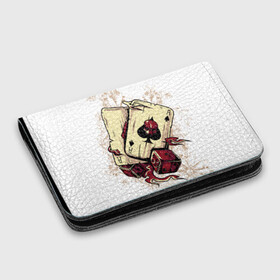 Картхолдер с принтом с принтом Жизнь это игра в Тюмени, натуральная матовая кожа | размер 7,3 х 10 см; кардхолдер имеет 4 кармана для карт; | карты | покер