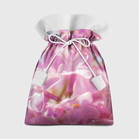 Подарочный 3D мешок с принтом Душистая сирень в Тюмени, 100% полиэстер | Размер: 29*39 см | Тематика изображения на принте: лепестки | прикольные картинки | сирень | цветение | цветочки | цветы