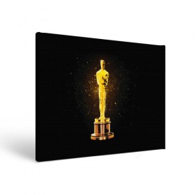 Холст прямоугольный с принтом Оскар в Тюмени, 100% ПВХ |  | американская киноакадемия | золото | кинематограф | кино | кинофестиваль | награда | премия оскар