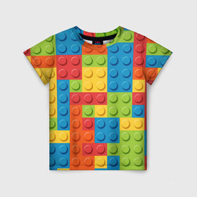 Детская футболка 3D с принтом Лего в Тюмени, 100% гипоаллергенный полиэфир | прямой крой, круглый вырез горловины, длина до линии бедер, чуть спущенное плечо, ткань немного тянется | lego | дети