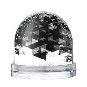 Снежный шар с принтом Trianse в Тюмени, Пластик | Изображение внутри шара печатается на глянцевой фотобумаге с двух сторон | полигоны | текстура | треугольники