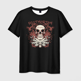Мужская футболка 3D с принтом Череп 35 в Тюмени, 100% полиэфир | прямой крой, круглый вырез горловины, длина до линии бедер | skull | skulls | кости | скелет | череп