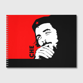 Альбом для рисования с принтом Че Гевара в Тюмени, 100% бумага
 | матовая бумага, плотность 200 мг. | Тематика изображения на принте: che | che guevara | comandante | revolution | viva | революция | че | чегевара