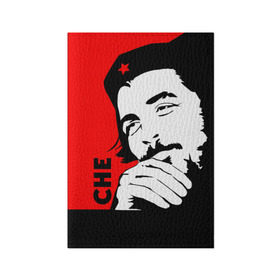 Обложка для паспорта матовая кожа с принтом Че Гевара в Тюмени, натуральная матовая кожа | размер 19,3 х 13,7 см; прозрачные пластиковые крепления | che | che guevara | comandante | revolution | viva | революция | че | чегевара