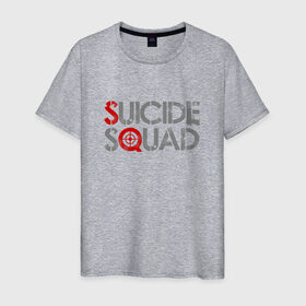 Мужская футболка хлопок с принтом Отряд самоубийц в Тюмени, 100% хлопок | прямой крой, круглый вырез горловины, длина до линии бедер, слегка спущенное плечо. | Тематика изображения на принте: 