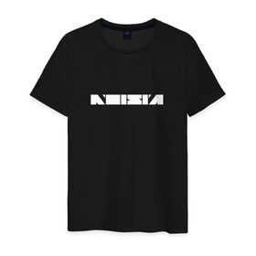 Мужская футболка хлопок с принтом Noisia в Тюмени, 100% хлопок | прямой крой, круглый вырез горловины, длина до линии бедер, слегка спущенное плечо. | neurofunk | музыка