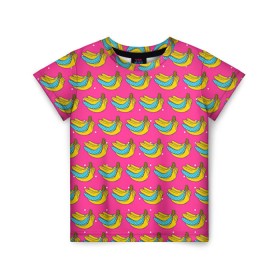 Детская футболка 3D с принтом Поп арт 17 в Тюмени, 100% гипоаллергенный полиэфир | прямой крой, круглый вырез горловины, длина до линии бедер, чуть спущенное плечо, ткань немного тянется | fashion | pop art | popart | trend | губы | мода | тренд