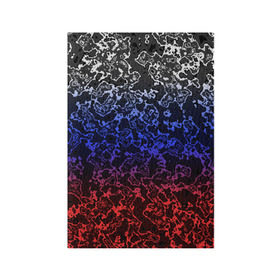 Обложка для паспорта матовая кожа с принтом Кислотность Российский флаг в Тюмени, натуральная матовая кожа | размер 19,3 х 13,7 см; прозрачные пластиковые крепления | Тематика изображения на принте: абстракция | линии | стиль | флаг | фон | фото | цвет