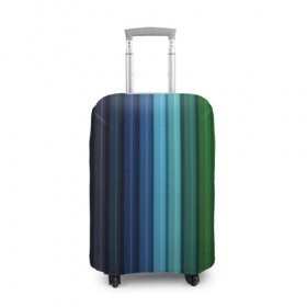 Чехол для чемодана 3D с принтом Цветные карандаши в Тюмени, 86% полиэфир, 14% спандекс | двустороннее нанесение принта, прорези для ручек и колес | карандаши | краски | полоски | рисование | узоры | цветные