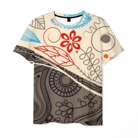 Мужская футболка 3D с принтом Прованс в Тюмени, 100% полиэфир | прямой крой, круглый вырез горловины, длина до линии бедер | арт | красота | лето | любовь | новинки | подарок | популярное | природа | радуга | цветы
