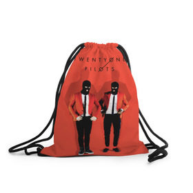 Рюкзак-мешок 3D с принтом TwentyONE PILOTS в Тюмени, 100% полиэстер | плотность ткани — 200 г/м2, размер — 35 х 45 см; лямки — толстые шнурки, застежка на шнуровке, без карманов и подкладки | 21 | blurryface | music | twenty one pilots