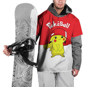 Накидка на куртку 3D с принтом Pokeball в Тюмени, 100% полиэстер |  | pikachu | pokeboll | pokemon | пикачу | покеболл | покемон