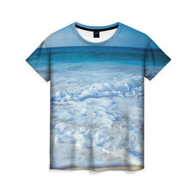 Женская футболка 3D с принтом sea в Тюмени, 100% полиэфир ( синтетическое хлопкоподобное полотно) | прямой крой, круглый вырез горловины, длина до линии бедер | orca | sea | whale | вода | киты | косатки | лето | любовь | море | океан | отдых | пальмы | пляж | солнце