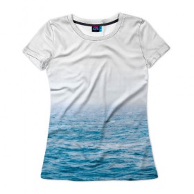Женская футболка 3D с принтом sea в Тюмени, 100% полиэфир ( синтетическое хлопкоподобное полотно) | прямой крой, круглый вырез горловины, длина до линии бедер | Тематика изображения на принте: orca | sea | whale | вода | киты | косатки | лето | любовь | море | океан | отдых | пальмы | пляж | солнце