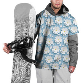 Накидка на куртку 3D с принтом Ромашки в Тюмени, 100% полиэстер |  | Тематика изображения на принте: объёмный | ромашки | трёхмерный | цветы