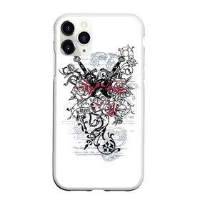 Чехол для iPhone 11 Pro матовый с принтом Рок сердца 5 в Тюмени, Силикон |  | heart | tattoo | разбитое | сердечко | сердце | тату | татушка