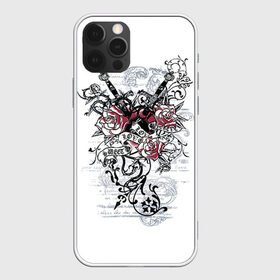 Чехол для iPhone 12 Pro Max с принтом Рок сердца 5 в Тюмени, Силикон |  | heart | tattoo | разбитое | сердечко | сердце | тату | татушка