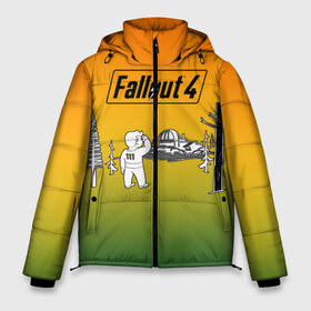 Мужская зимняя куртка 3D с принтом Волт-бой 111 Fallout 4 в Тюмени, верх — 100% полиэстер; подкладка — 100% полиэстер; утеплитель — 100% полиэстер | длина ниже бедра, свободный силуэт Оверсайз. Есть воротник-стойка, отстегивающийся капюшон и ветрозащитная планка. 

Боковые карманы с листочкой на кнопках и внутренний карман на молнии. | fallout 4 | vault boy | волт бой | фаллаут