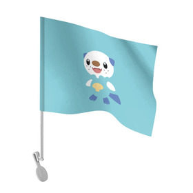 Флаг для автомобиля с принтом Покемон в Тюмени, 100% полиэстер | Размер: 30*21 см | pokeball | pokemon | покебол | покемон