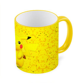 Кружка 3D с принтом Pikachu в Тюмени, керамика | ёмкость 330 мл | Тематика изображения на принте: pikachu | pokeboll | pokemon | пикачу | покеболл | покемон