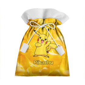 Подарочный 3D мешок с принтом Pikachu в Тюмени, 100% полиэстер | Размер: 29*39 см | pikachu | pokeboll | pokemon | пикачу | покеболл | покемон