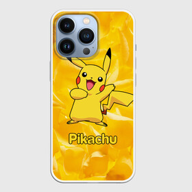 Чехол для iPhone 13 Pro с принтом Пикачу на золотом фоне в Тюмени,  |  | pikachu | pokeboll | pokemon | пикачу | покеболл | покемон