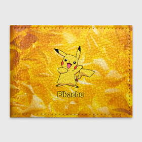 Обложка для студенческого билета с принтом Pikachu в Тюмени, натуральная кожа | Размер: 11*8 см; Печать на всей внешней стороне | pikachu | pokeboll | pokemon | пикачу | покеболл | покемон