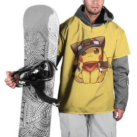 Накидка на куртку 3D с принтом Pikachu в Тюмени, 100% полиэстер |  | Тематика изображения на принте: pikachu | pokeball | pokemon | пикачу | покеболл | покемон