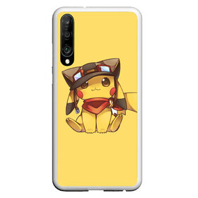 Чехол для Honor P30 с принтом Pikachu в Тюмени, Силикон | Область печати: задняя сторона чехла, без боковых панелей | pikachu | pokeball | pokemon | пикачу | покеболл | покемон