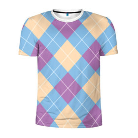 Мужская футболка 3D спортивная с принтом Клеточка в Тюмени, 100% полиэстер с улучшенными характеристиками | приталенный силуэт, круглая горловина, широкие плечи, сужается к линии бедра | Тематика изображения на принте: текстура
