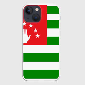 Чехол для iPhone 13 mini с принтом Абхазия в Тюмени,  |  | Тематика изображения на принте: кавказ | море | республика | россия