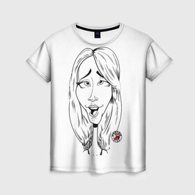 Женская футболка 3D с принтом Камеди стор 7 в Тюмени, 100% полиэфир ( синтетическое хлопкоподобное полотно) | прямой крой, круглый вырез горловины, длина до линии бедер | youtube | дженна | дженна марблс | евстиф | камеди | камедистор | ютуб | ютьюб