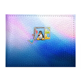 Обложка для студенческого билета с принтом Linux в Тюмени, натуральная кожа | Размер: 11*8 см; Печать на всей внешней стороне | Тематика изображения на принте: день программиста | код | подарок | праздник | программист