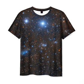 Мужская футболка 3D с принтом Космические дали в Тюмени, 100% полиэфир | прямой крой, круглый вырез горловины, длина до линии бедер | вселенная | галактика | звёзды | космическое пространство | космос | созвездие