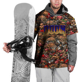 Накидка на куртку 3D с принтом Doom. Все монстры (pixel art) в Тюмени, 100% полиэстер |  | Тематика изображения на принте: 
