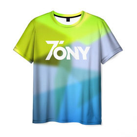 Мужская футболка 3D с принтом TonyCreative 9 в Тюмени, 100% полиэфир | прямой крой, круглый вырез горловины, длина до линии бедер | Тематика изображения на принте: minecraft | teamcrtv | tony | tony creative | tonycreative | yotube | блоггер | блогер | майнкрафт | тони | тони креатив | ютуб | ютьюб